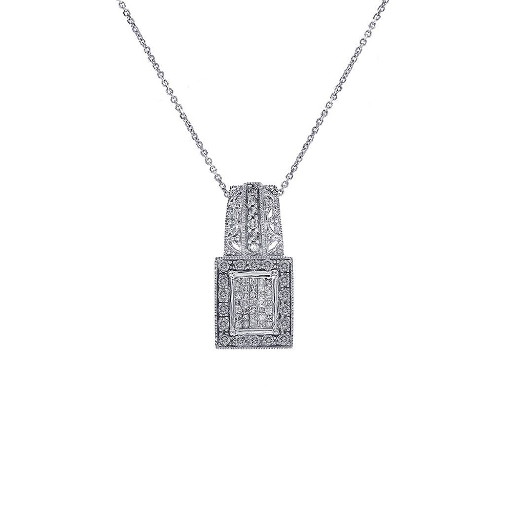 075 Carat Diamonds Necklace 14k 1102$